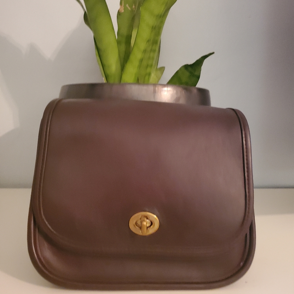 Vintage Coach Brown Legacy Small Flap